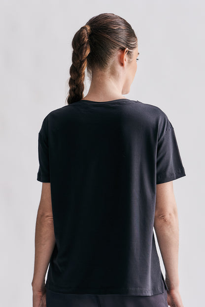 9988 - Remera Mangas Cortas Sheer