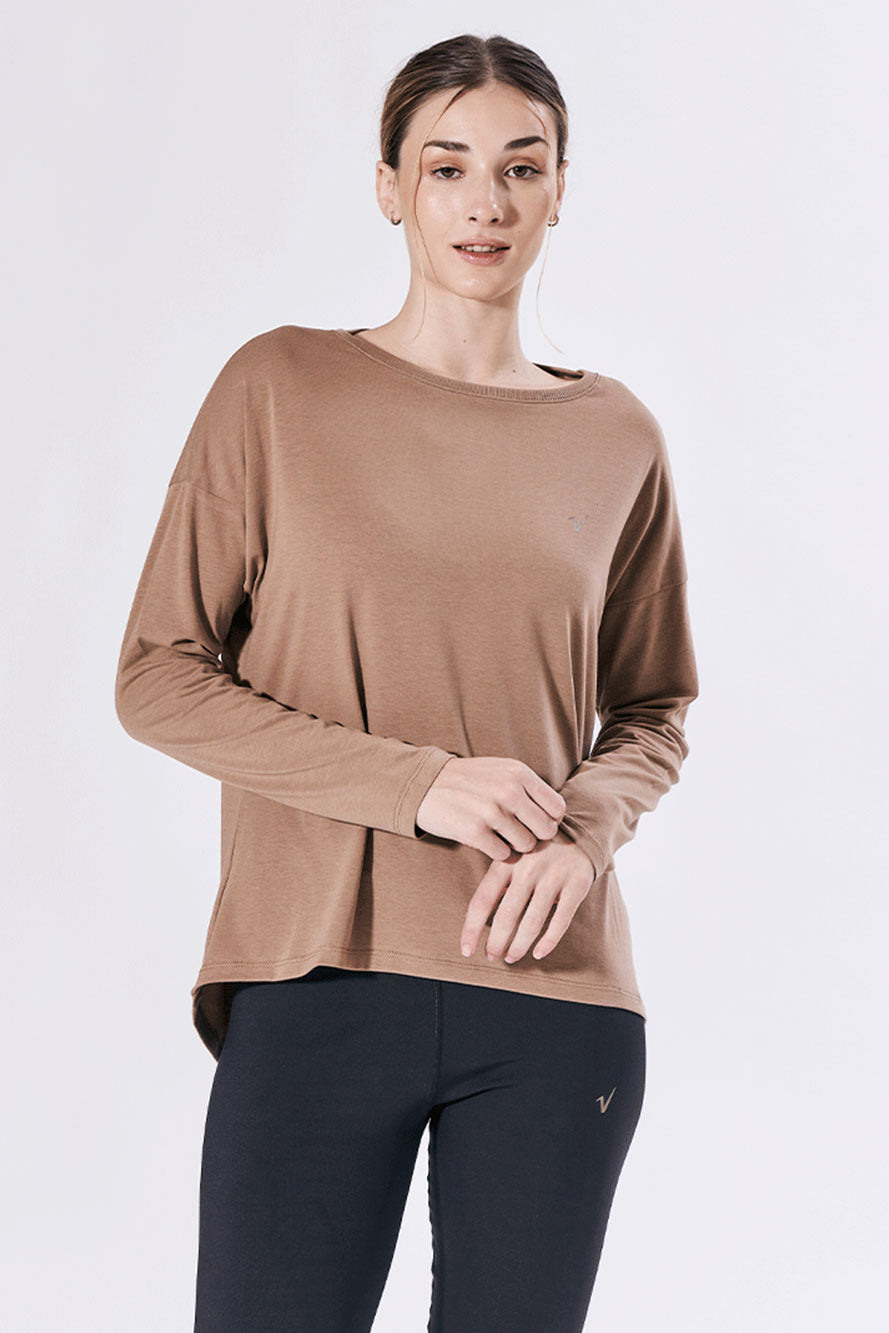 9776 - Remera Mangas Largas holgada