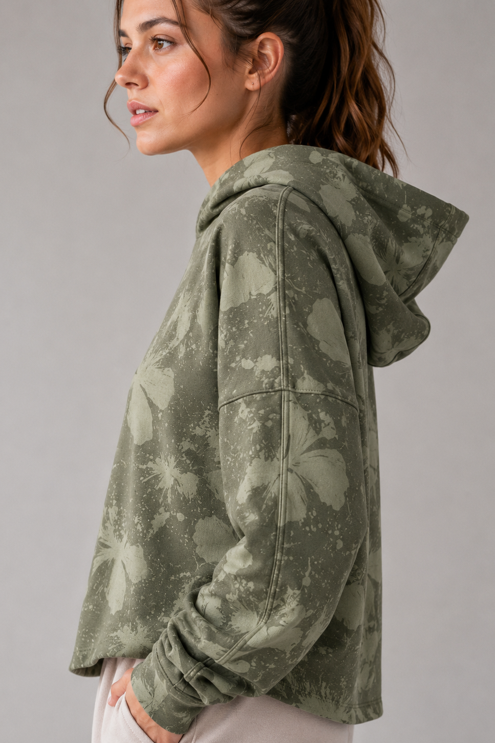 4055 -  Buzo Crop Fleur